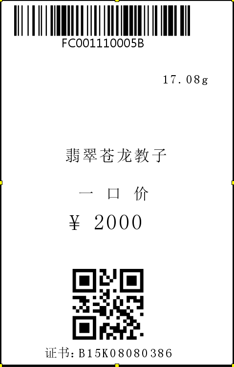 如何使用中瑯標簽打印軟件批量打印制作珠寶標簽